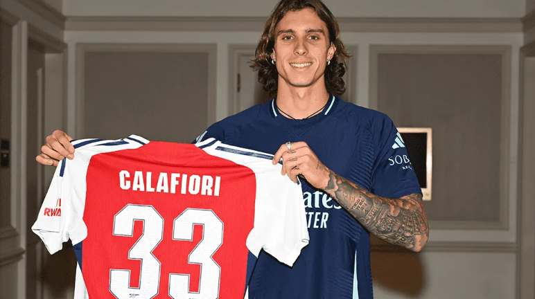 Riccardo Calafiori, nuovo giocatore dell'Arsenal