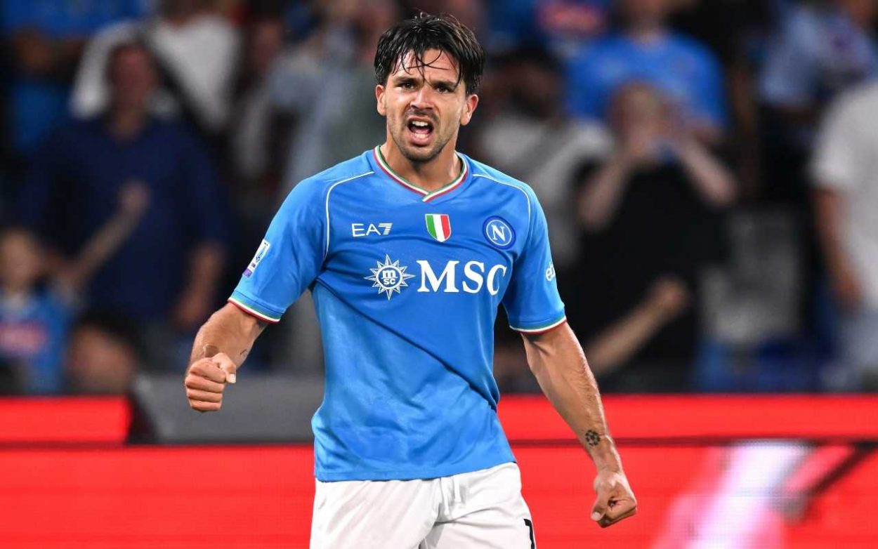 Giovanni Simeone con la maglia del Napoli