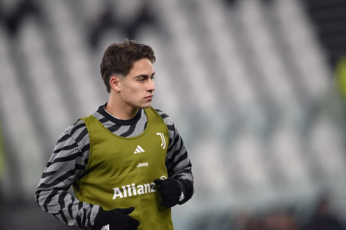 Yildiz in allenamento con la Juventus