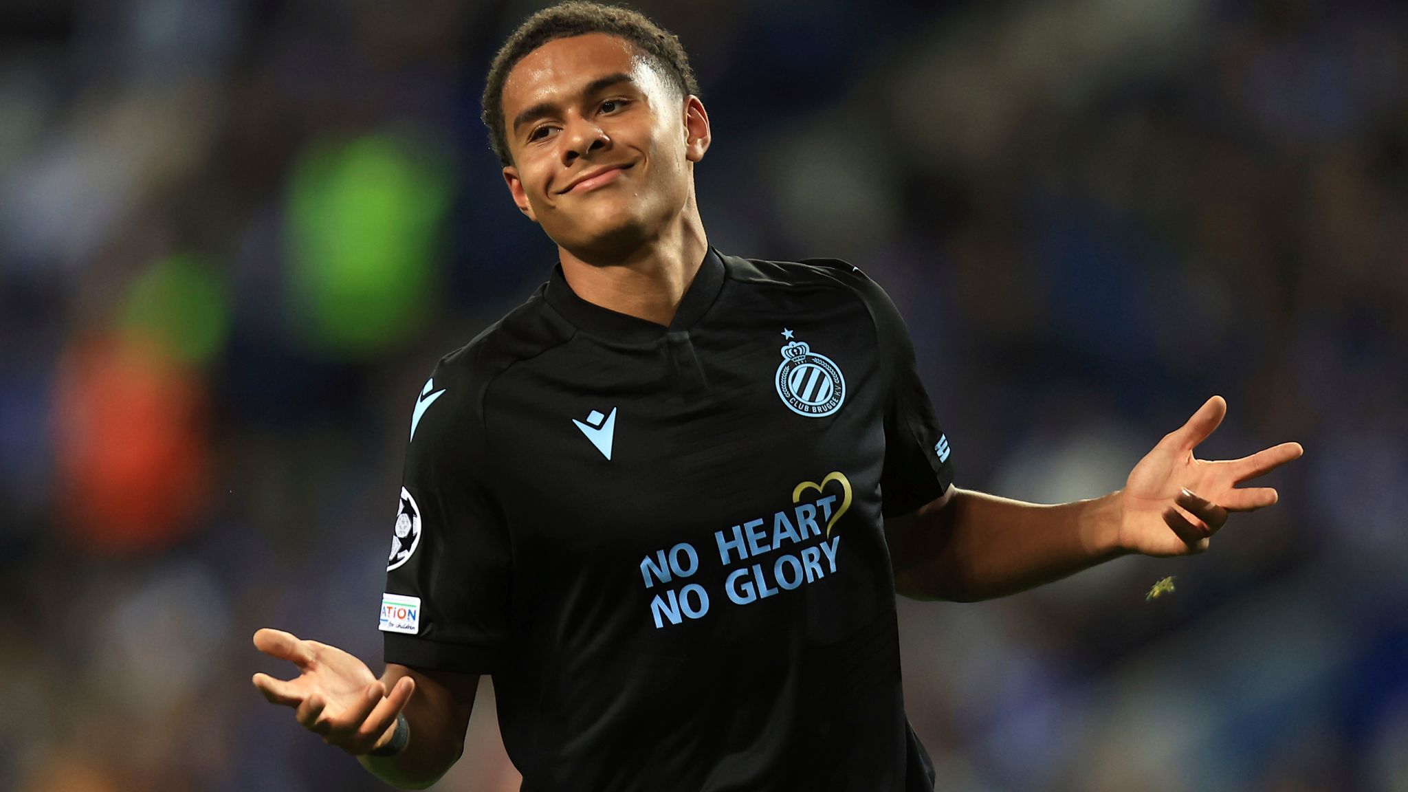 Antonio Nusa con la maglia del Brugge